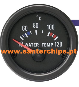 Manómetro estilo VDO Temperatura de água